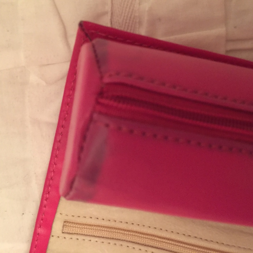 NWT Pink Leather Jewelry Travel Case - Picture 6 of 7